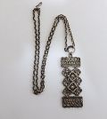 Turun Hopea, Pentti Sarpaneva, hopeinen Pitsi kaulakoru / Silver pendant with chain, Pitsi design  P. Sarpaneva - Nro 6106